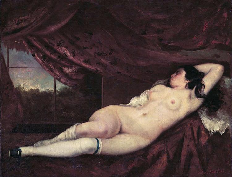 Gustave Courbet Nude Reclining Woman China oil painting art